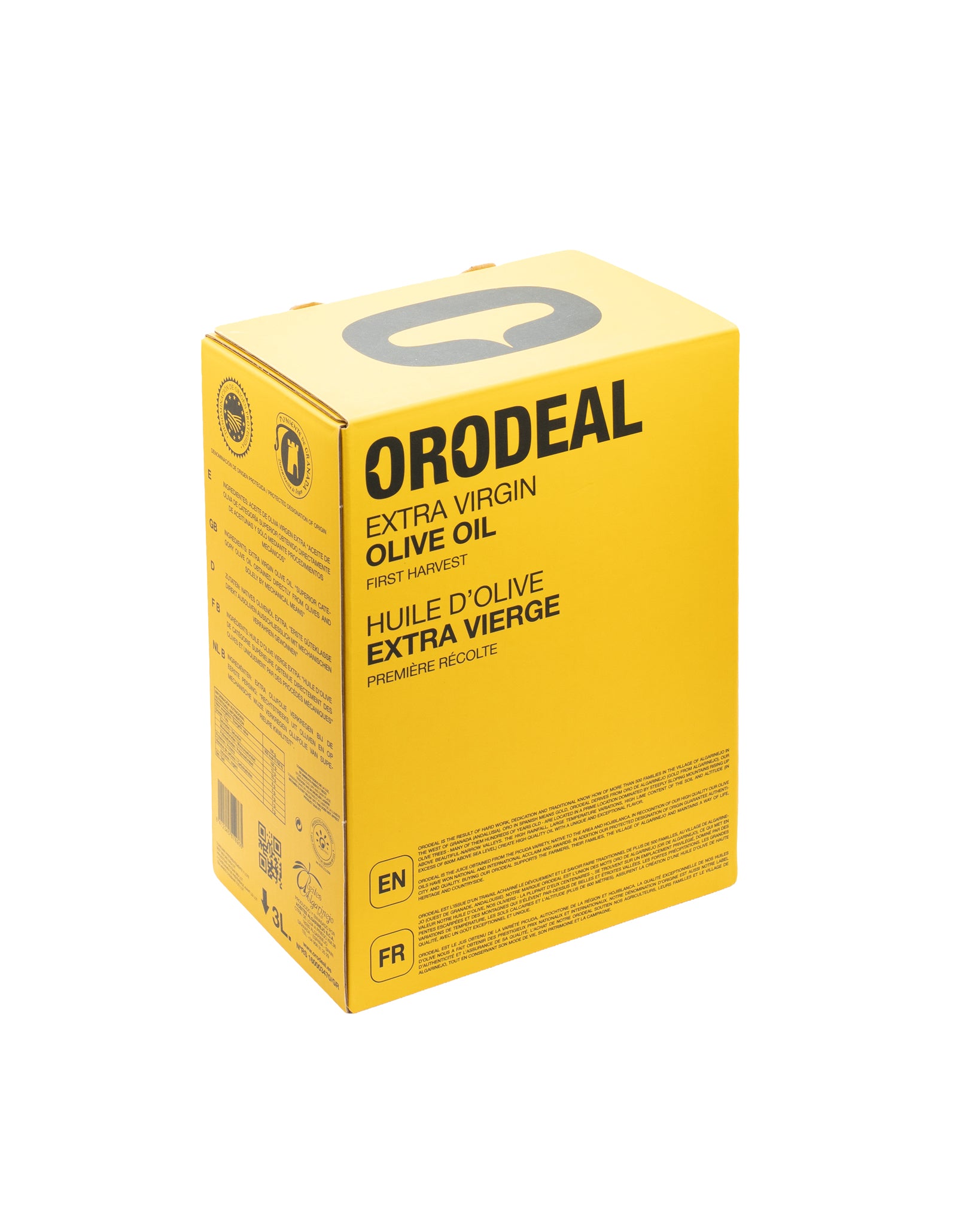 Orodeal Selección 3L Bag in Box - AOVE Premium Envasado al Vacío (Larga Duración)